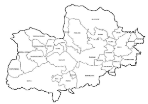 Zemljevid občine Železniki